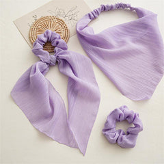 Daisy Pattern Hair Tie Fabric Large Scrunchie Hair Ponytail Streamer