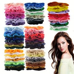 10pcs Retro Velvet Scrunchie High Ponytail Bun Hair Accessories