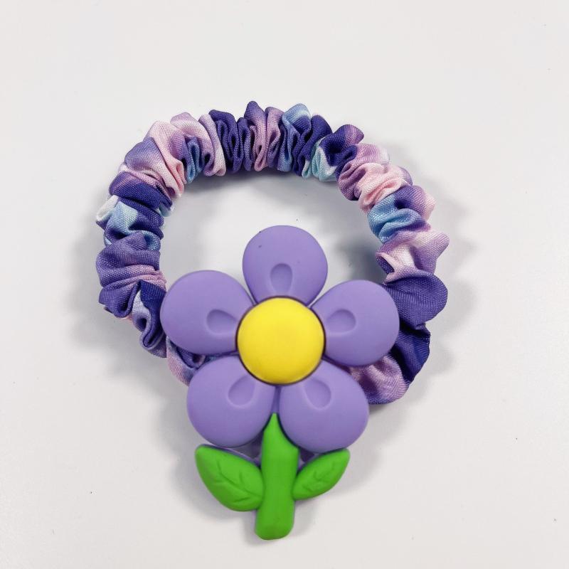 5pcs Cartoon Flower Watermelon Scrunchies Hair Tie