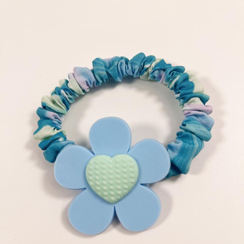 5pcs Cartoon Flower Watermelon Scrunchies Hair Tie