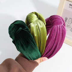 Velvet Headband Cross Knotted Hairband Hair Accessories