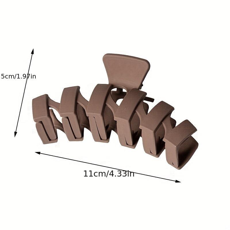 4pcs Frosted Hair Clip Large Shark Claw Back Head Hair Clip