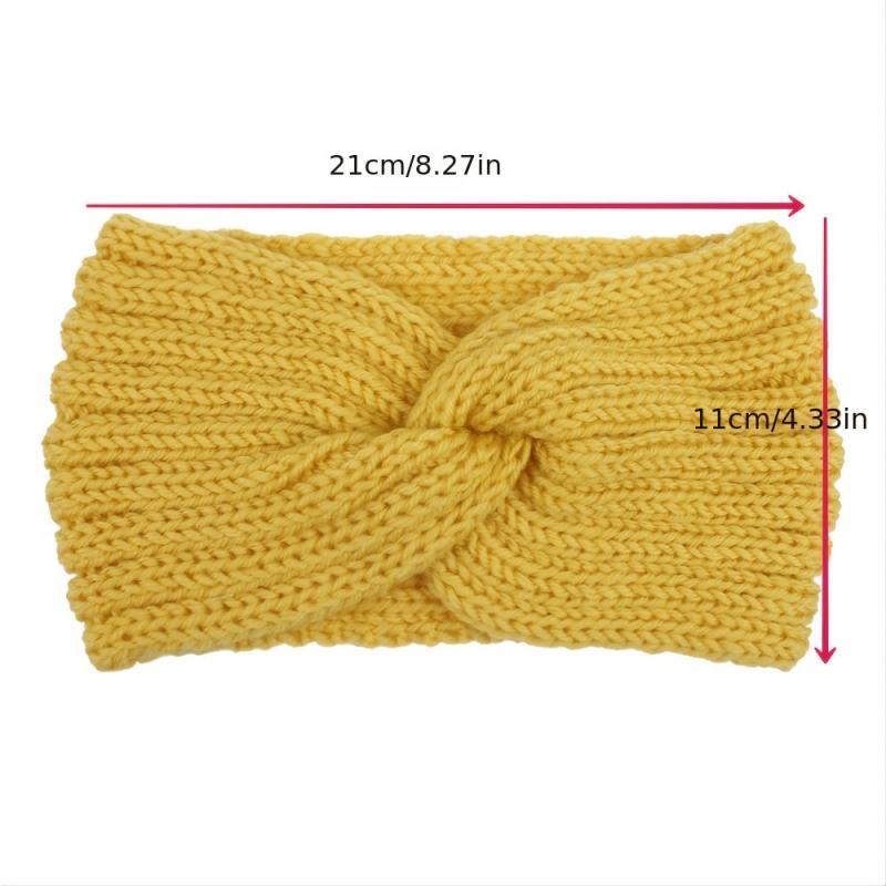 Winter Knit Headband Ear Warmer Stretch Sports Yoga Hairband