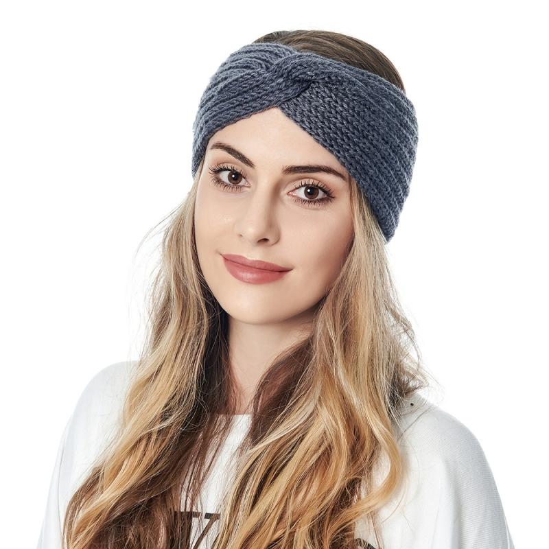 Winter Knit Headband Ear Warmer Stretch Sports Yoga Hairband
