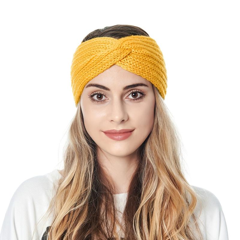 Winter Knit Headband Ear Warmer Stretch Sports Yoga Hairband