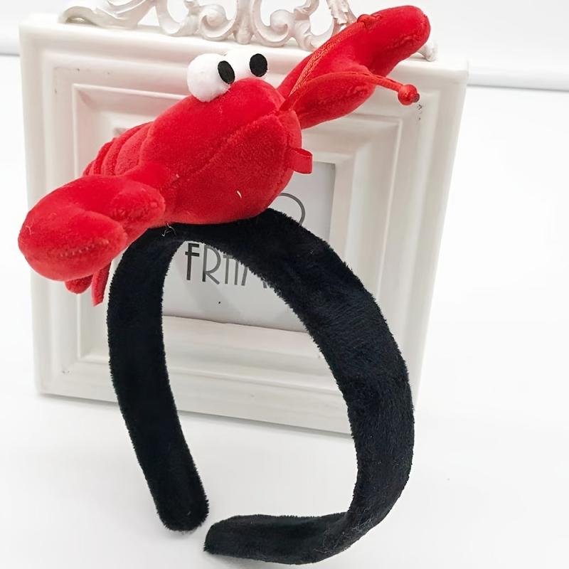 Lobster Head Hoop Plush Headdress Women Girls Hair Accessories