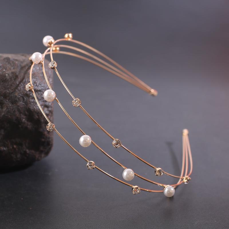 Faux Pearl Rhinestone Headband Hair Accessories Head Jewelry