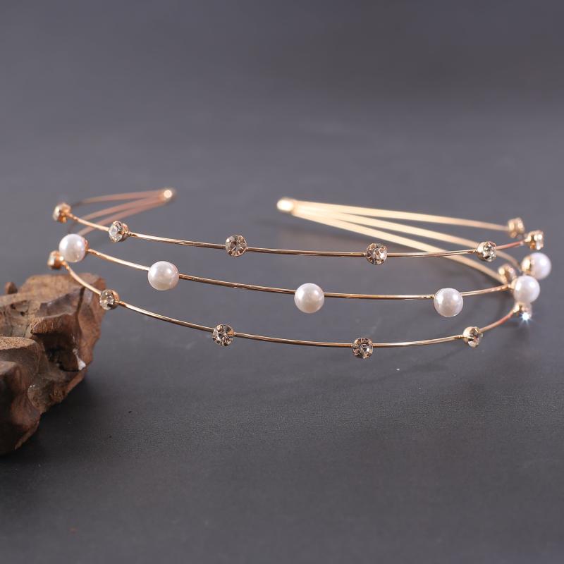 Faux Pearl Rhinestone Headband Hair Accessories Head Jewelry