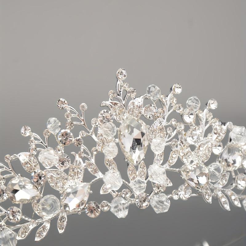 Rhinestone Crystal Headband Tiara Queen Princess Crown Wedding Hair Accessories
