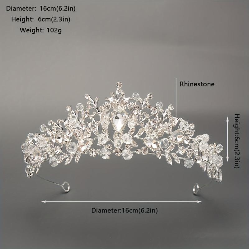 Rhinestone Crystal Headband Tiara Queen Princess Crown Wedding Hair Accessories