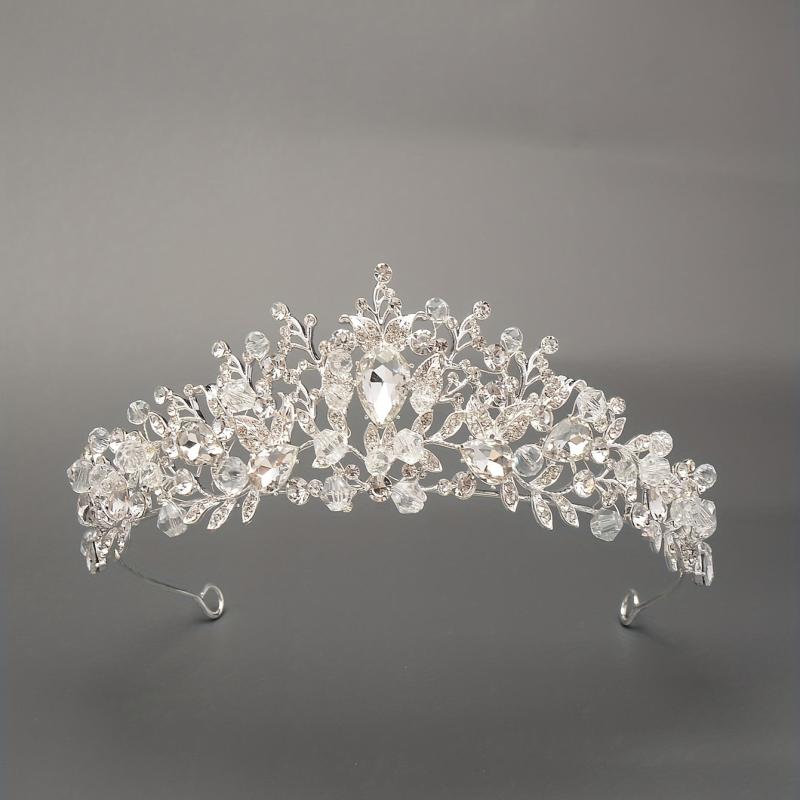 Rhinestone Crystal Headband Tiara Queen Princess Crown Wedding Hair Accessories