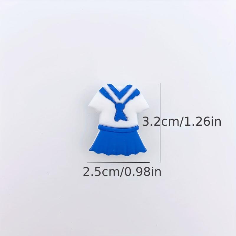 24pcs Navy Series Cartoon Shoe Charm PVC Soft Rubber Shoe Buckle DIY Accessories