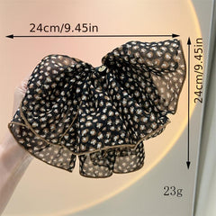 Leopard Print Bow Hair Clip Vintage Hair Accessories