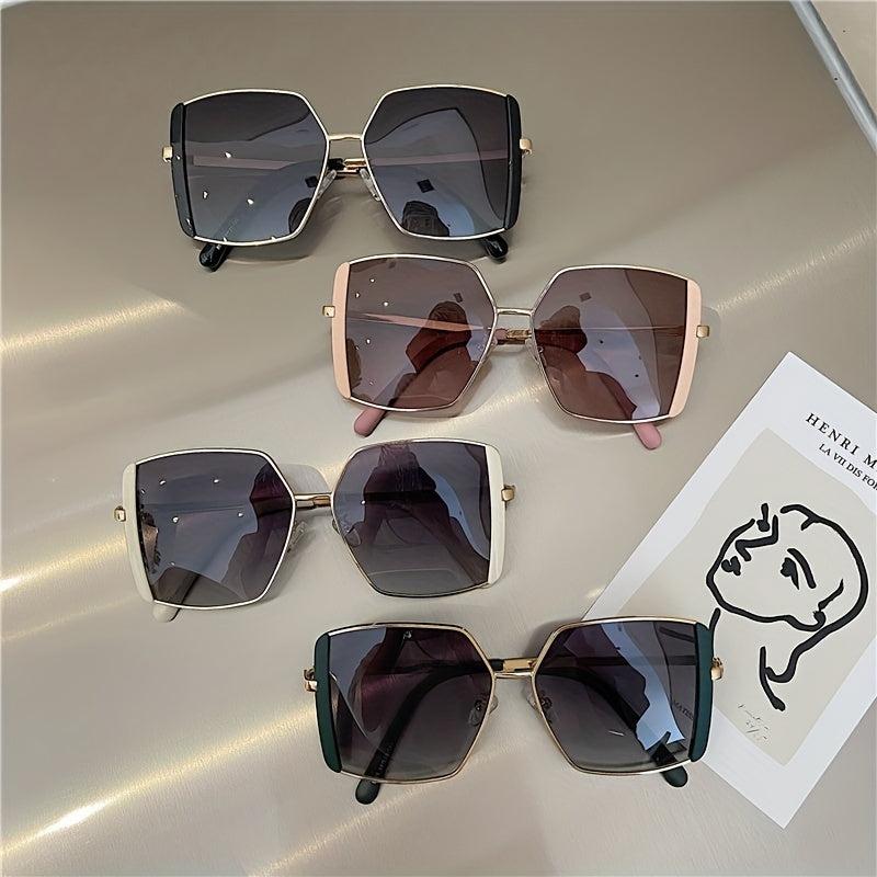 Y2K Square Sunglasses UV400 Sun Shades for Driving Beach Travel