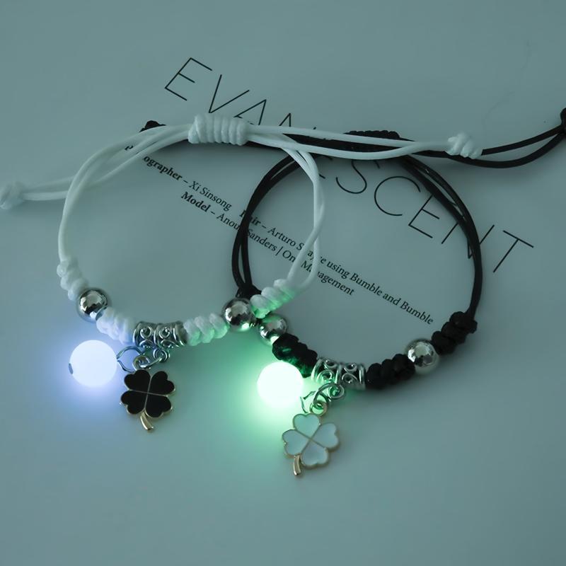 Braided Luminous Bracelet Hair Elastics Ties Ponytail Holder