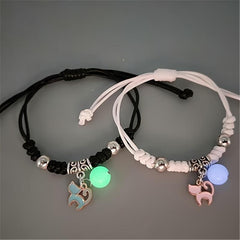 Braided Luminous Bracelet Hair Elastics Ties Ponytail Holder