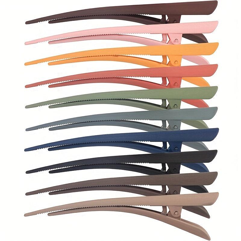 10 Pcs Large Frosted Duckbill Hairpins Hair Accessories Set