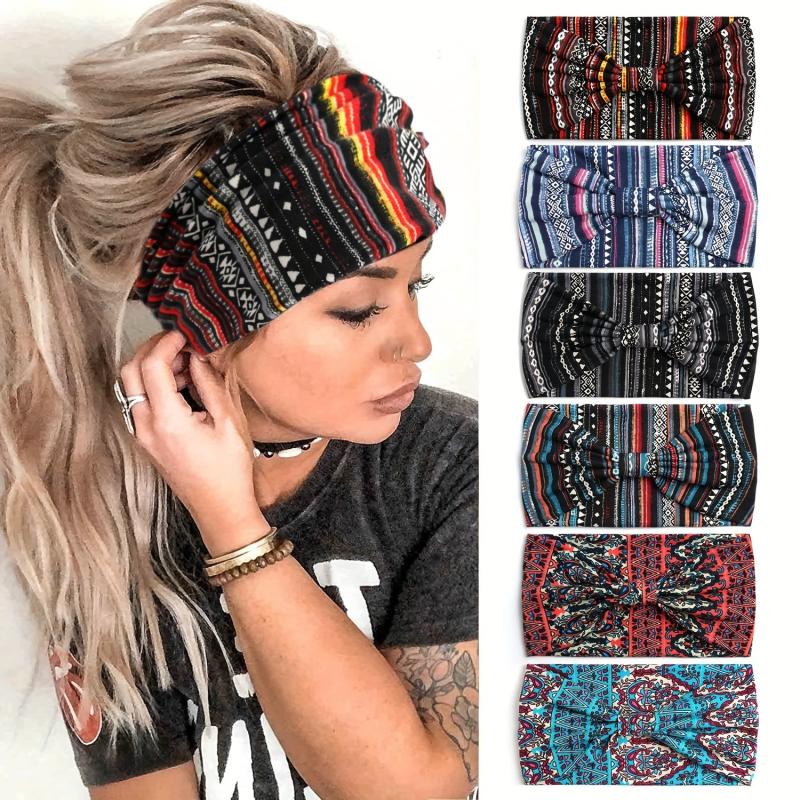Women's Elastic Headband Ladies Yoga Exercise Non Slip Sweatband