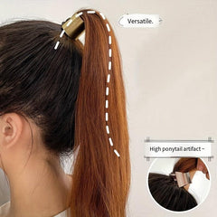 2PCS Metal Hair Tie Elastic Retro Style Hair Bands Women's Headdress