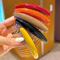 5pcs Solid Hair Side Combs Styling Hair Comb Teeth Hair Combs Hold Hair Clips