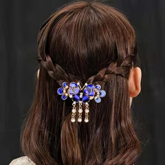 Butterfly Rhinestone Hair Clip Enamel Painted Hair Accessories