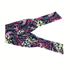 Boho Knotted Hair Band Adjustable Headband Leopard Paisley Print Headdress