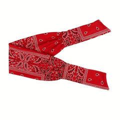 Boho Knotted Hair Band Adjustable Headband Leopard Paisley Print Headdress