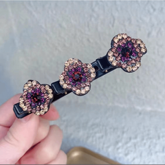 4 Leaf Clover Duckbill Clip Rhinestone Hair Clip for Women