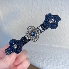 4 Leaf Clover Duckbill Clip Rhinestone Hair Clip for Women