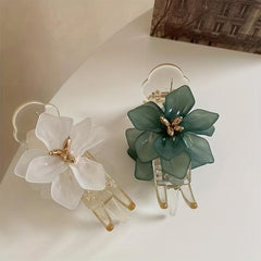 Sweet Flower Camellia Hair Clip for Girls and Women