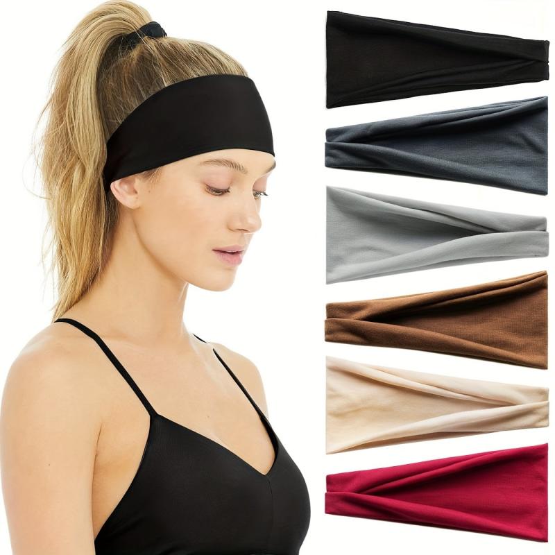 Soft Elastic Hair Band Sports Headband Yoga Running Sweatband