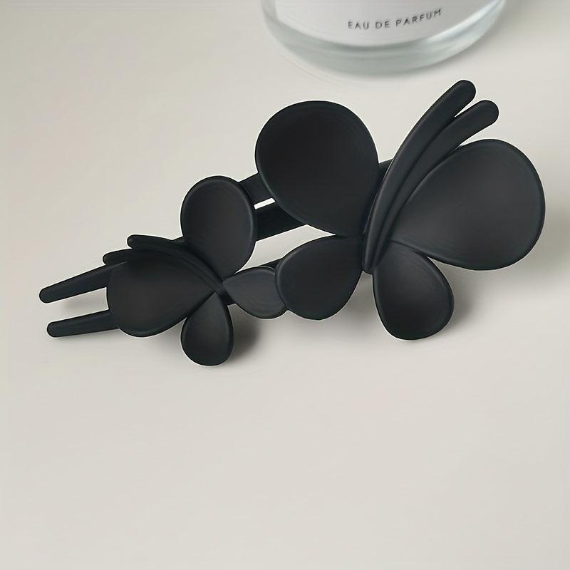 2pcs Matte Hair Claw for Women Back Head Updo Hair Clip