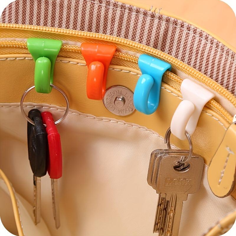 2pcs Keys Clips Plastic Bag Hook Keys Holder Backpack Purse Handbags