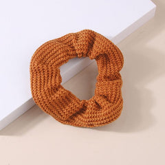 Knit Scrunchies Candy Hair Ties Elastic Ponytail Holders