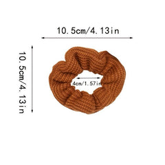 Knit Scrunchies Candy Hair Ties Elastic Ponytail Holders
