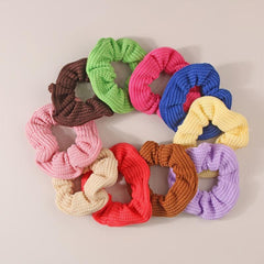Knit Scrunchies Candy Hair Ties Elastic Ponytail Holders