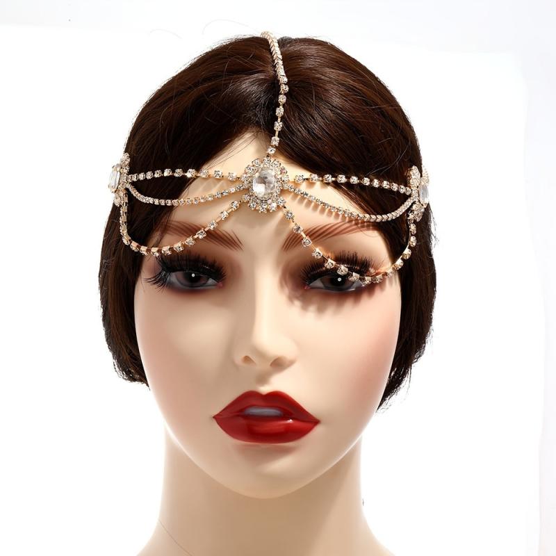 Rhinestone Bridal Head Chain Wedding Headband Hair Accessory