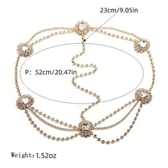 Rhinestone Bridal Head Chain Wedding Headband Hair Accessory