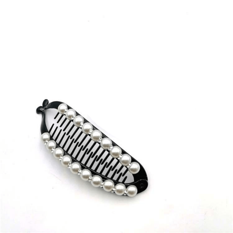 Pearl Hair Clip Banana Clip Ponytail Holder Acrylic Hairclip