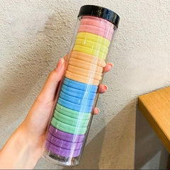 20pcs High Elastic Hair Tie Seamless Rubber Bands Thick Ponytail Holder