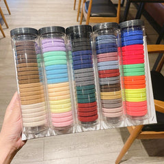 20pcs High Elastic Hair Tie Seamless Rubber Bands Thick Ponytail Holder