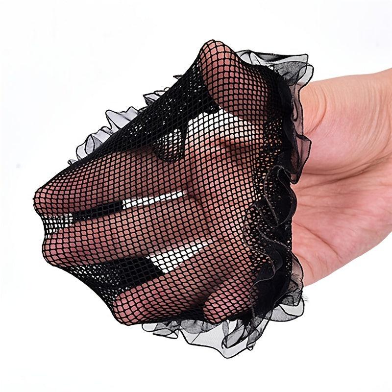 2pcs Nylon Mesh Stretchy Ballet Bun Hair Covers Hairnet for Women Girls