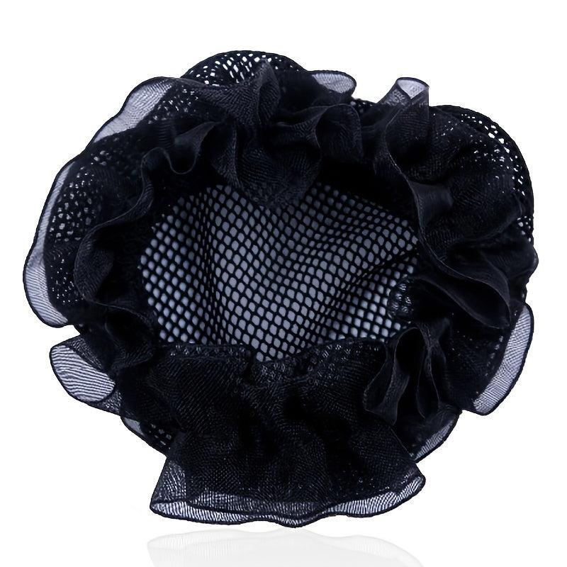 2pcs Nylon Mesh Stretchy Ballet Bun Hair Covers Hairnet for Women Girls