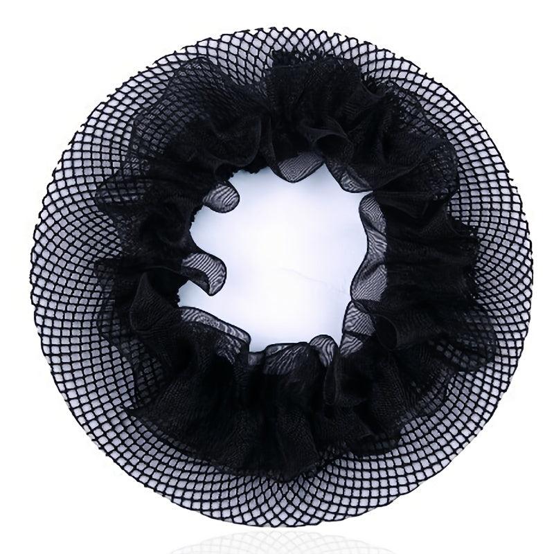 2pcs Nylon Mesh Stretchy Ballet Bun Hair Covers Hairnet for Women Girls