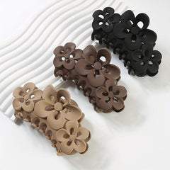 Matte Flower Hair Claw Female Headwear Shark Claw Hair Accessory