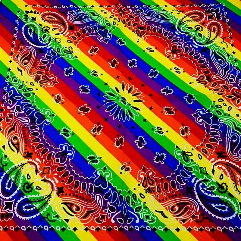 Rainbow Square Scarf Sports Scarf Headscarf Pride Month Accessories