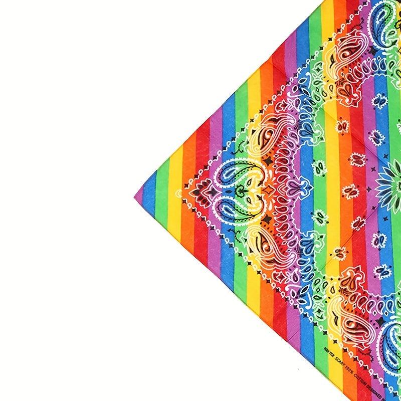 Rainbow Square Scarf Sports Scarf Headscarf Pride Month Accessories