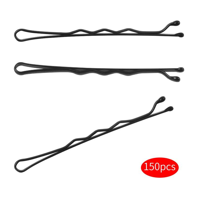 150pcs Bobby Pin Solid Hair Clip Set with Storage Case