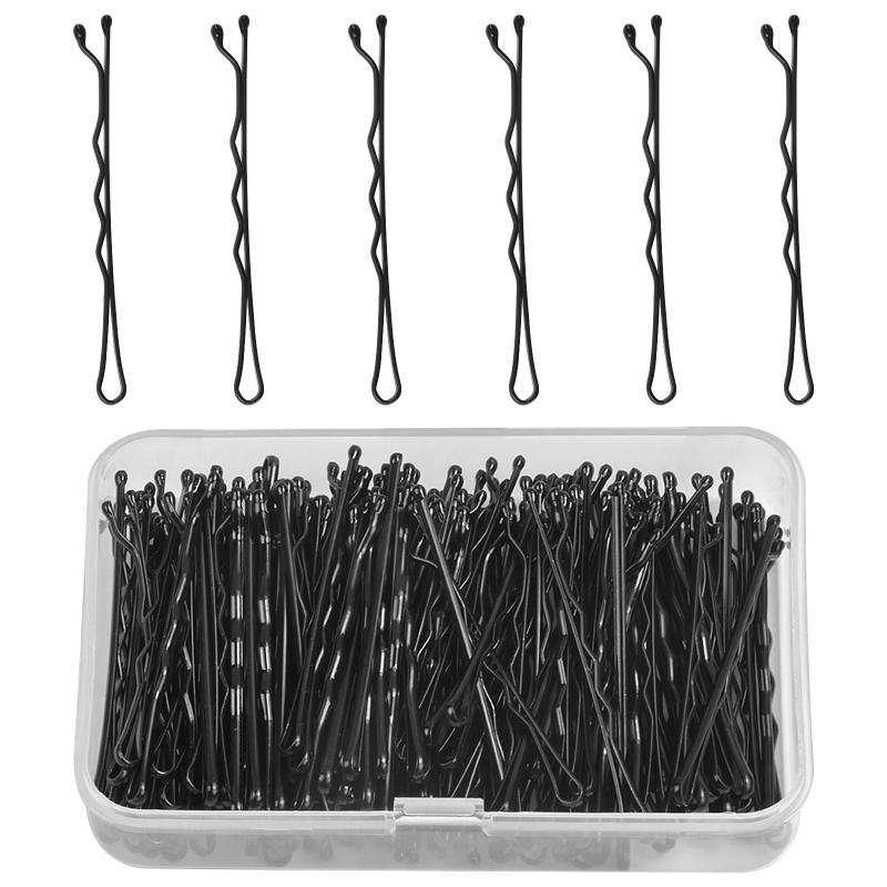 150pcs Bobby Pin Solid Hair Clip Set with Storage Case