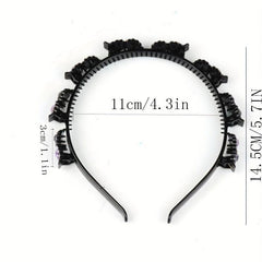 Vintage Rhinestone Flower Headband Hair Styling Accessories